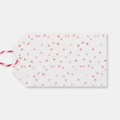 Étiquettes-cadeau Balises de Merci d'aquarelle rose | Balises de pré (Dos Horizontal)