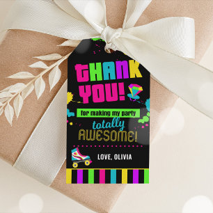 Étiquettes-cadeau Balises de Merci des années 80, Balises de préfére