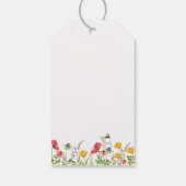 Étiquettes-cadeau Balises de Merci Mariage Fleur sauvage Aquarelle (Dos)