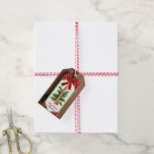 Étiquettes-cadeau Balises de Noël (Avec de la ficelle)