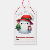 Étiquettes-cadeau Balises de Noël de fantômes ! (Dos)