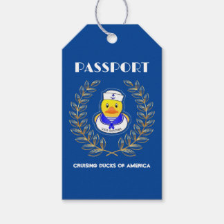 Étiquettes-cadeau Balises de passeport de canard de croisière