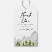 Étiquettes-cadeau Balises de préférence Baby shower d'aventure (Devant)