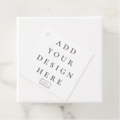 Étiquettes Cadeau Balises de préférence Carré de 2 po x 2 po (En situation)