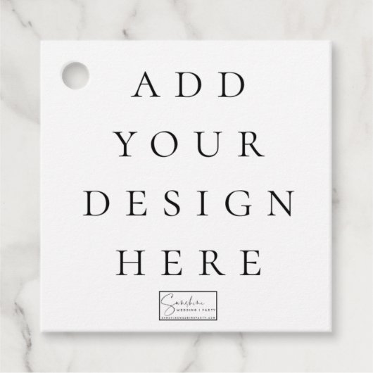 Étiquettes Cadeau Balises de préférence Carré de 2 po x 2 po (Devant)