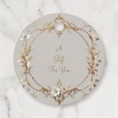 Étiquettes Cadeau Balises de préférence Colibri blanc (Devant)