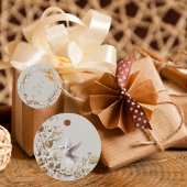 Étiquettes Cadeau Balises de préférence Colibri blanc