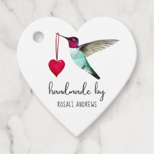 Étiquettes Cadeau Balises de préférence Colibri personnalisées