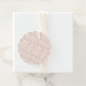 Étiquettes Cadeau Balises de préférence de grille florale (En situation)