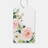 Étiquettes-cadeau Balises de préférence de la Fête des mariées Blush (Dos)