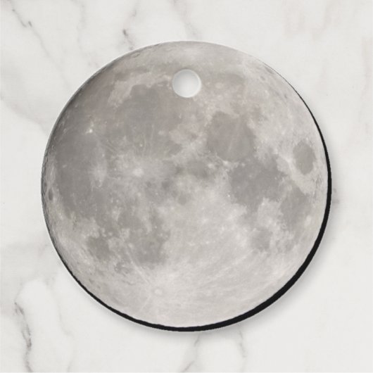 Étiquettes Cadeau Balises de préférence de super lune (Devant)
