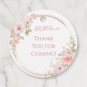 Étiquettes Cadeau Balises de préférence islamique (Dos)