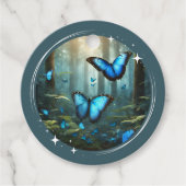 Étiquettes Cadeau Balises de préférence Morpho Bleu (Devant)