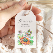 Étiquettes-cadeau Balises de préférence Papillon Gracias