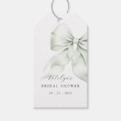 Étiquettes-cadeau Balises de préférence pour la Fête des mariées Bow (Devant)