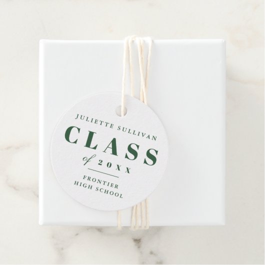 Étiquettes Cadeau Balises de préférence pour la partie des diplômés  (En situation)