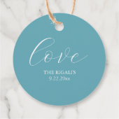 Étiquettes Cadeau Balises de préférence religieuse Simple Beach (Dos)