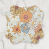 Étiquettes Cadeau Balises de préférence Retro Baby shower super (Dos)