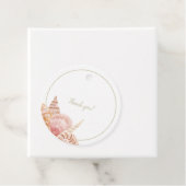 Étiquettes Cadeau Balises de préférence Sea Shell (En situation)