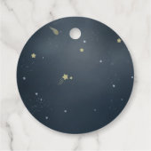 Étiquettes Cadeau Balises de préférence spatiale de l'astronaute (Dos)