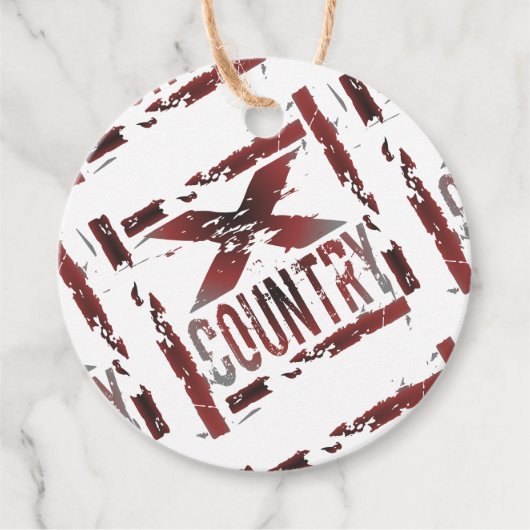 Étiquettes Cadeau Balises de préférence X-Country en cours d'exécuti (Devant)