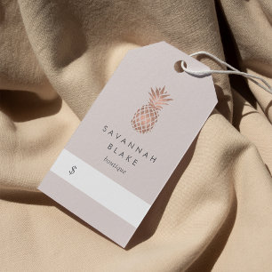 Étiquettes-cadeau Balises de prix de l'ananas Rose