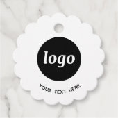 Étiquettes Cadeau Balises de prix d'entreprise simple et texte (Devant)