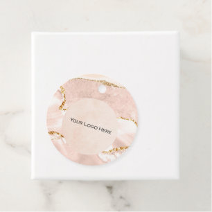 Étiquettes Cadeau Balises de prix du logo Blush & Gold
