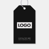 Étiquettes-cadeau Balises de prix du logo d'entreprise moderne (Devant)