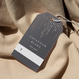 Étiquettes-cadeau Balises de prix rose Gold Marquee