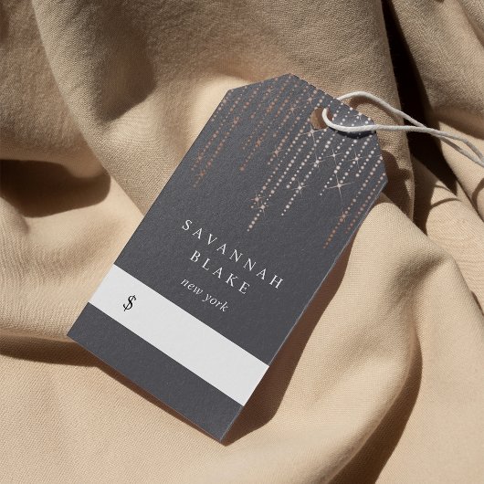 Étiquettes-cadeau Balises de prix rose Gold Marquee