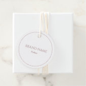 Étiquettes Cadeau Balises de prix Rose or blanc (En situation)