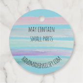 Étiquettes Cadeau Balises de prix sur mesure (Dos)