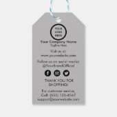 Étiquettes-cadeau Balises de réduction de prix personnalisables de m (Dos)