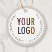 Étiquettes Cadeau Balises de suspension circulaire Kraft 2" personna (Devant)