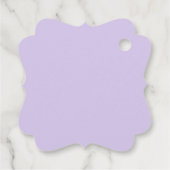 Étiquettes Cadeau Balises Digital Lavender Favoriser (Dos)