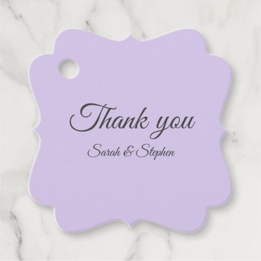 Étiquettes Cadeau Balises Digital Lavender Favoriser (Devant)