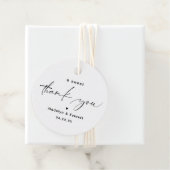 Étiquettes Cadeau Balises d'un mariage Merci doux (En situation)