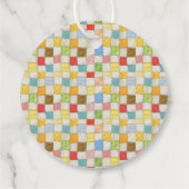 Étiquettes Cadeau Balises en fils ronds de 2" CRAZY QUILT (Dos)