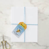 Étiquettes-cadeau Balises Faveur Baby shower abeille (Avec de laficelle)