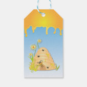 Étiquettes-cadeau Balises Faveur Baby shower abeille (Dos)