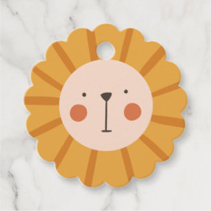 Étiquettes Cadeau Balises Faveur Cadeau Lion Cute