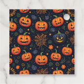 Étiquettes Cadeau Balises Faveur Carré Halloween (Dos)