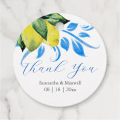 Étiquettes Cadeau Balises Favor de mariage (Dos)