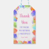 Étiquettes-cadeau Balises Favorables à la Fête d'Art modifiable avec (Devant)