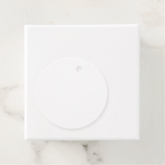 Étiquettes Cadeau Balises Favoris Cercle Blanc (En situation)