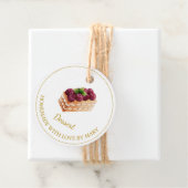 Étiquettes Cadeau Balises Favoris de dessert maison | Blanc (En situation)