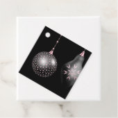 Étiquettes Cadeau Balises Favoris Rose et Noir (En situation)