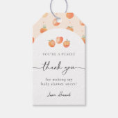 Étiquettes-cadeau Balises Favoriser Baby shower de pêche (Devant)