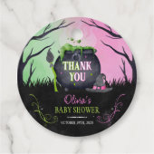 Étiquettes Cadeau Balises Favoriser Baby shower Halloween mignonnes (Devant)